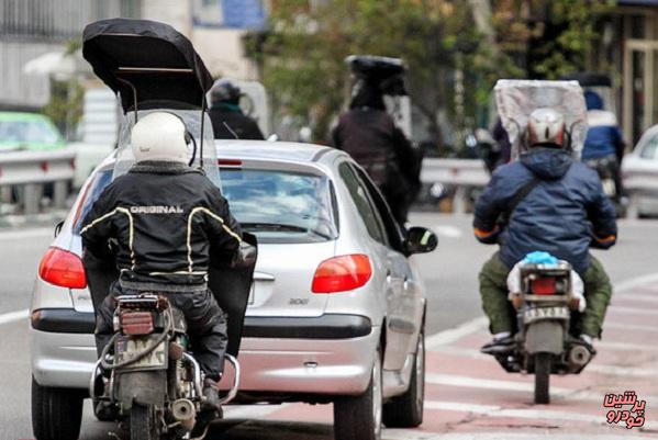 موتورسواران در تهران هیچ قانونی را رعایت نمی‌کنند
