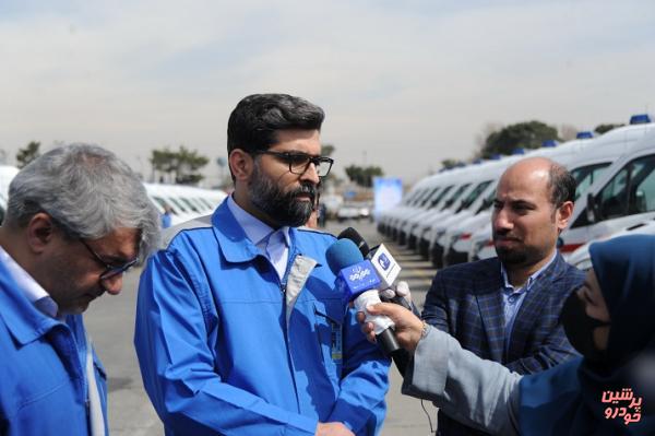 آمبولانس های ایران خودرو دیزل آماده تحویل به ناوگان امدادی