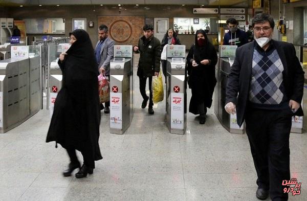 ۵۰ درصد شهروندان در مترو ماسک می‌‌زنند
