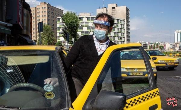 توزیع ماسک رایگان بین تاکسیرانان پایتخت