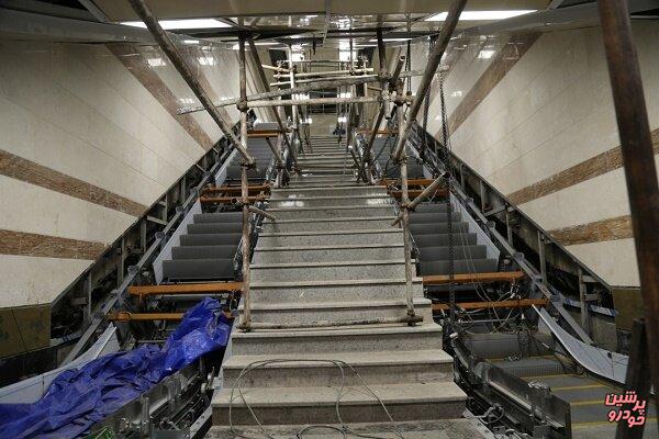 پله برقی ایرانی در ایستگاه مترو نصب شد