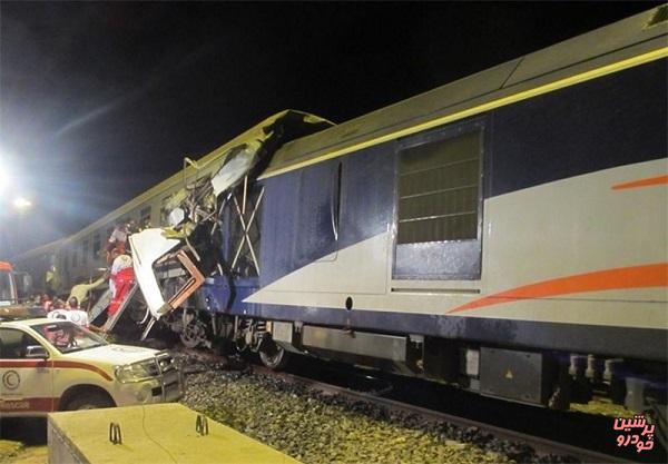 در حادثه برخورد قطار هیچ مسافری آسیب ندید