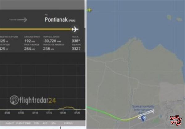 قطع ارتباط هواپیمای مسافری اندونزی با برج مراقبت