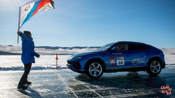 رکوردزنی لامبورگینی اوروس روی یخ!