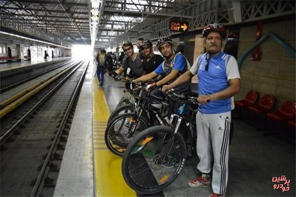 استفاده ۲۵۰۲ دوچرخه سوار از مترو در سال ۹۹