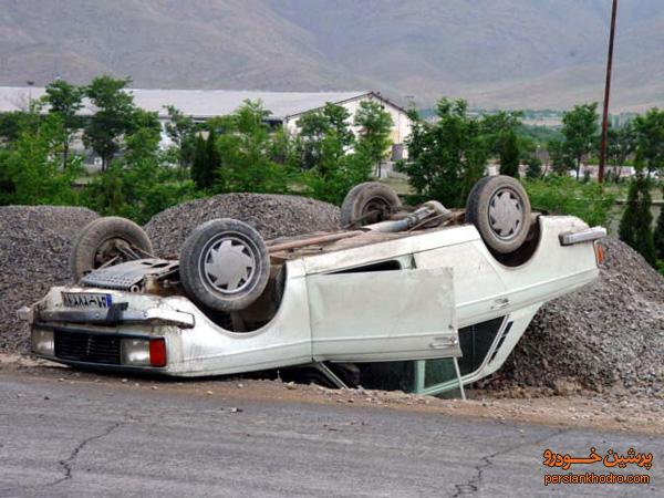 واژگونی 38 درصدی خودروها در تصادفات