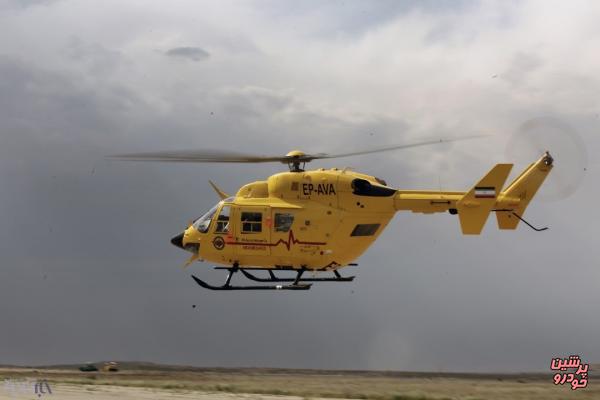 تزریق واکسن کرونا با بالگردهای اورژانس در مناطق صعب‌العبور