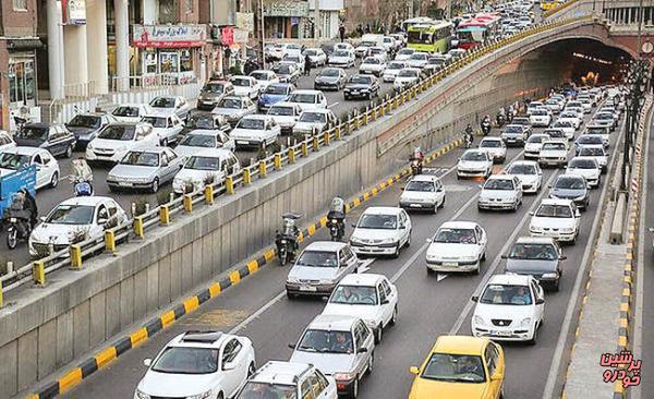 8 میلیون خودرو و موتورسیکلت در تهران تردد دارد