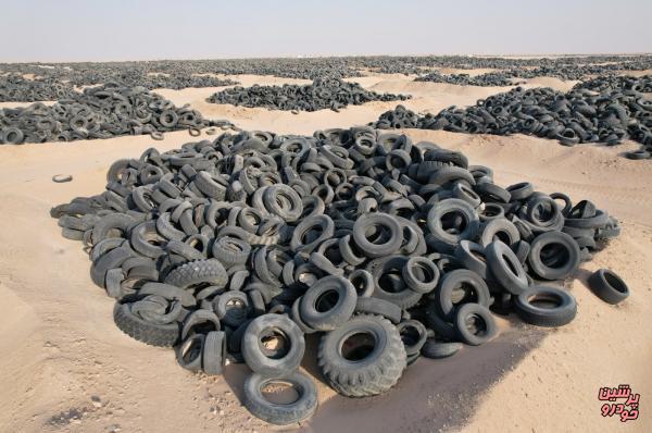 بازیافت تایر در گورستان تایر کویت