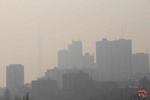 آلودگی شدید هوا در مناطق شلوغ تهران