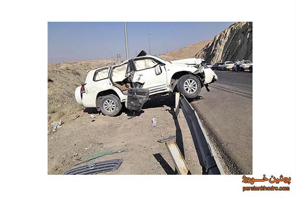 دلیل واژگونی خودرو وزیر راه+تصویر