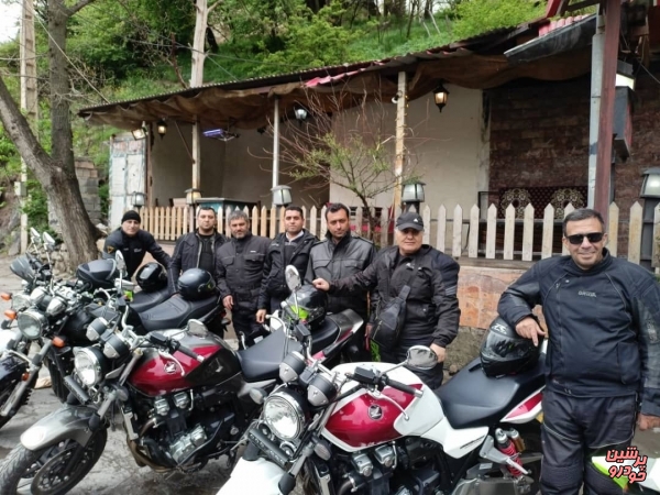 همکاری پلیس و کلوپ موتورسواری کانون جهانگردی 