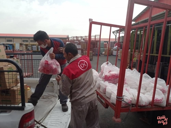 اهداء کالاهای خوراکی و بهداشتی به موسسه توانبخشی بچه‌های آسمان کامران