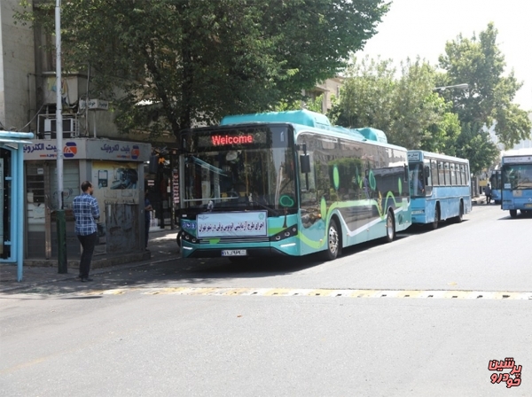 ورود آزمایشی اتوبوس‌ برقی سایپادیزل به خطوط اتوبوسرانی تهران