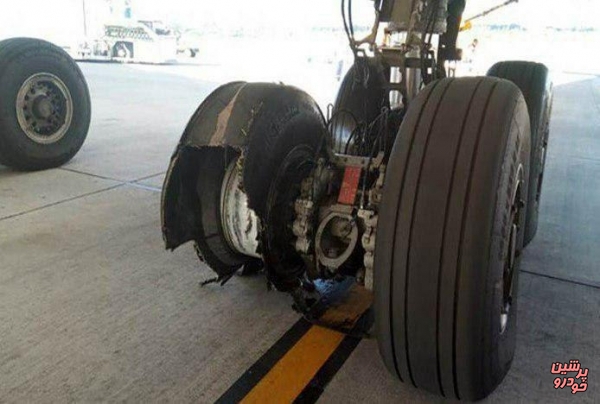 باز هم ترکیدگی لاستیک هواپیما در فرودگاه مشهد