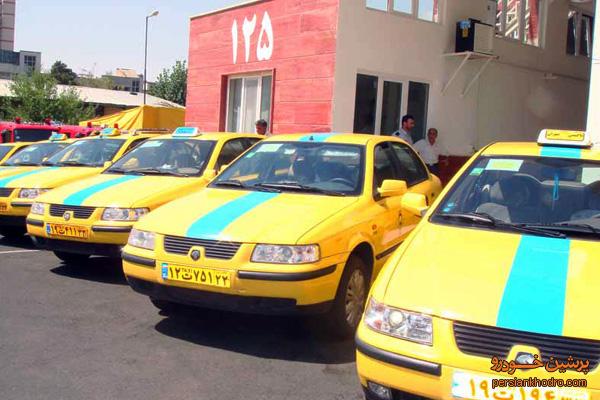 تردد تاکسیها در خطوط بی.آر.تی