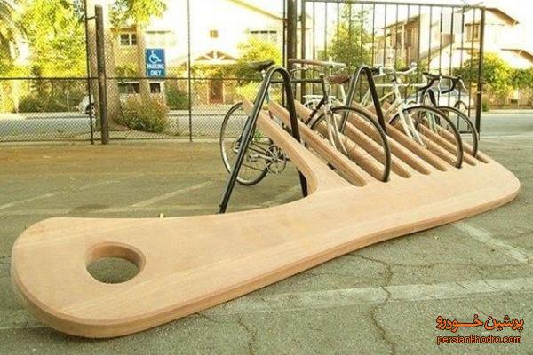 پارکینگ دوچرخه جالب +تصویر