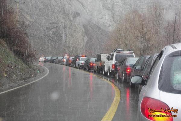 بارندگی در جاده‌های کشور