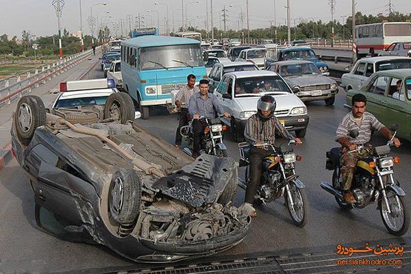 دو کشته حاصل واژگونی خودرو