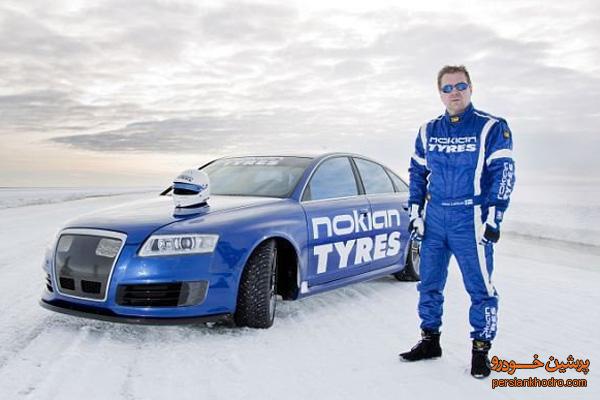 سریع‌ترین خودرو روی یخ +تصویر