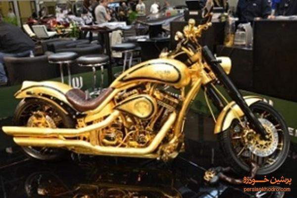 گرانترین موتورسیکلت طلایی دنیا+تصویر