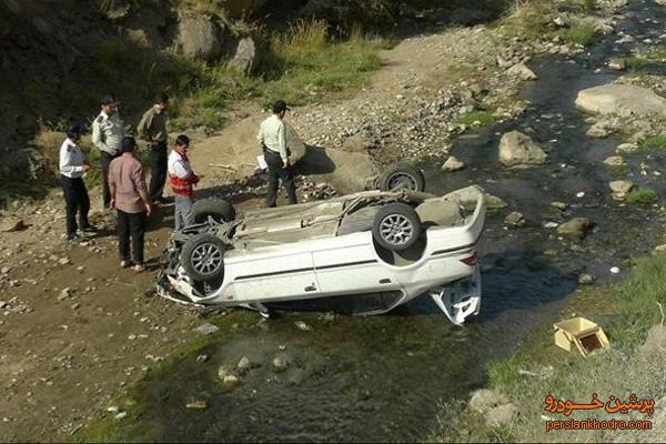 سقوط مرگبار خودرو نیسان به دره