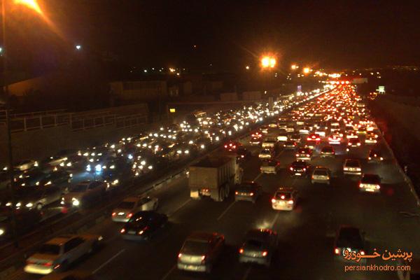 افزایش تردد خودرو در تهران-کرج 