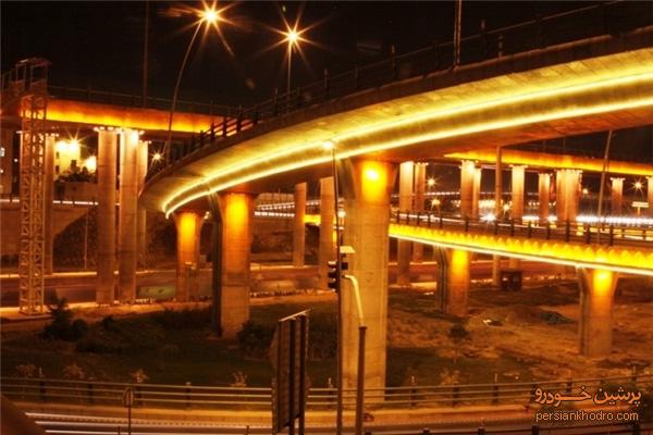 نورپردازی پل شهید محلاتی+تصویر