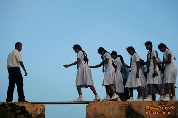 خطرناک‌ترین مسیرهای مدرسه دنیا+تصاویر