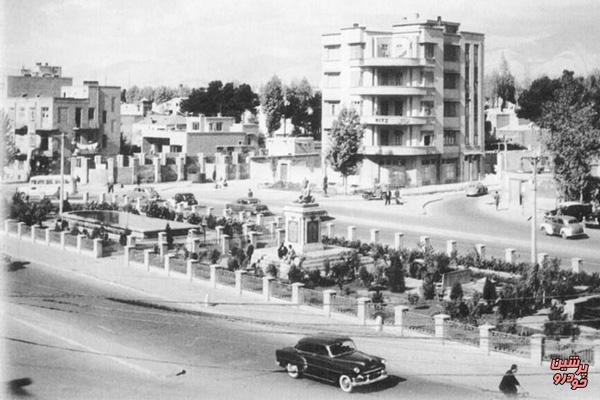 میدان فردوسی شصت سال قبل+تصویر