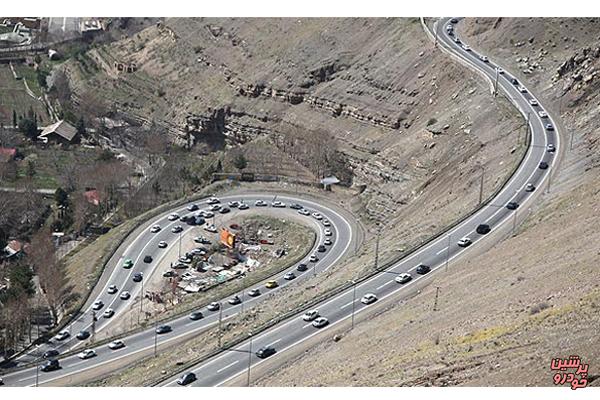 ترافیک نیمه سنگین در چالوس