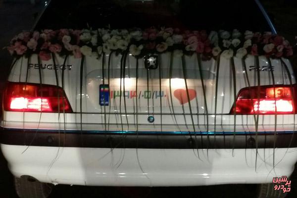 ماشین عروس در شیراز+تصاویر