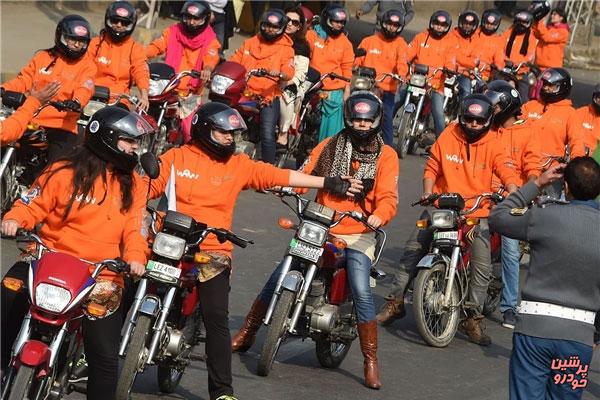 زنان موتورسوار در پاکستان+تصاویر