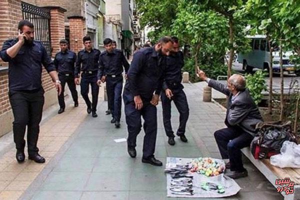 خودسوزی یک دستفروش در تهران