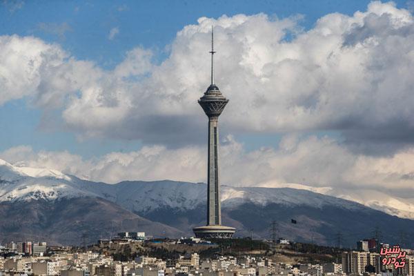 هوای تهران در شرایط پاک 