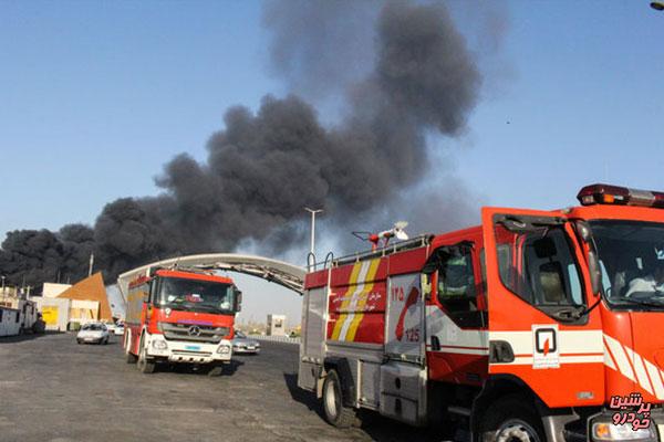 آتش‌سوزی در پالایشگاه نفت آبادان