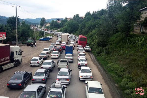 ترافیک نیمه سنگین در محور ایلام - مهران