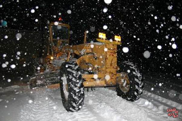 بارش برف گردنه های کوهستانی استان زنجان را لغزنده کرده است