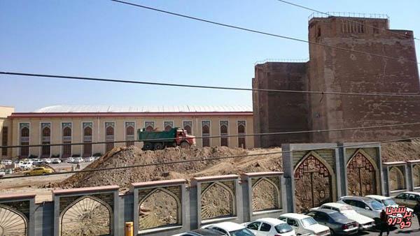 احداث پارکینگ در محوطه ارگ علیشاه تبریز