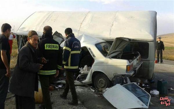 3 کشته در تصادف زنجیره‌ای ۵ خودرو در کردستان
