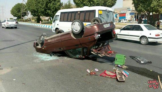 واژگونی خودرو در جاده اسدیه - بیرجند چهار زخمی برجا گذاشت
