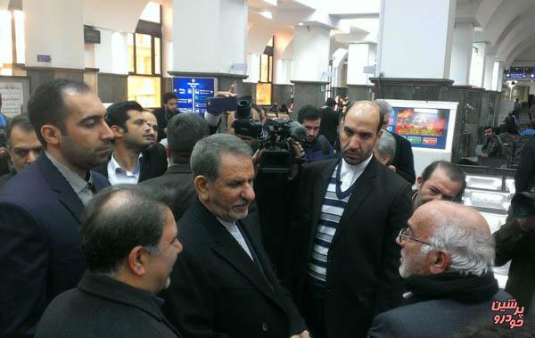 بازدید سرزده  جهانگیری از ایستگاه راه آهن تهران 