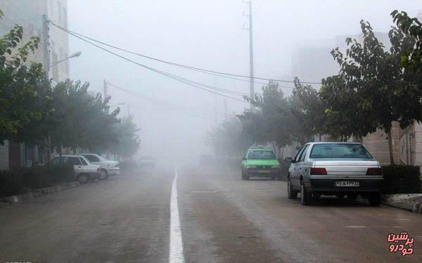ترافیک نیمه‌سنگین و مه گرفتگی در جاده‌های کشور