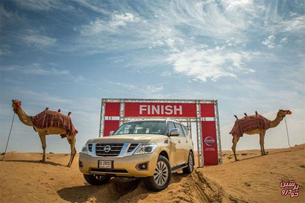 «شتر بخار» برای سنجش قدرت خودروهای آفرود نیسان!