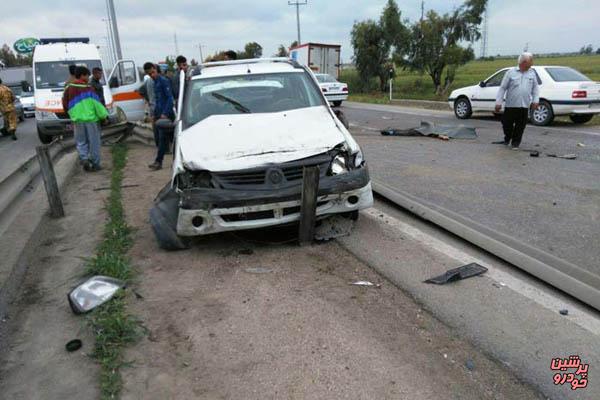  تصادف مرگبارخودروی ال 90 با وانت پیکان