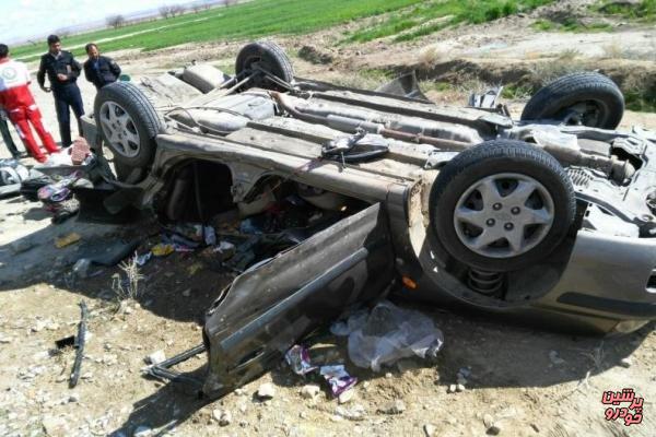 واژگونی مرگبار خودرو سواری در شرق تهران