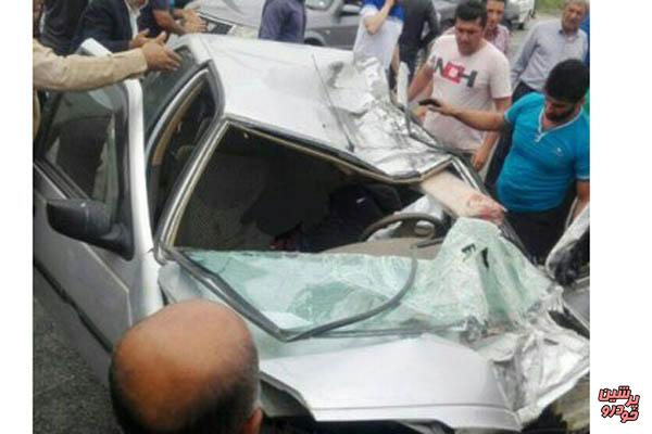 سه کشته حاصل واژگونی پژو ۴۰۵ در محمودآباد 