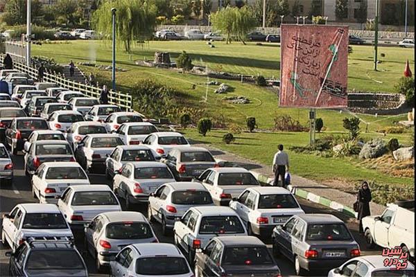 ترافیک پرحجم در آزادراه کرج-تهران
