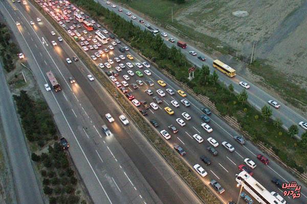 ترافیک نیمه‌سنگین در آزادراه تهران-کرج
