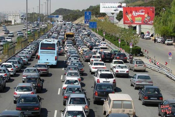آزادراه‌های کرج-تهران و قزوین-کرج پرترافیک‌ترین جاده‌ها